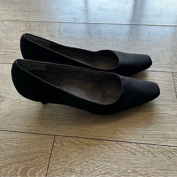 Aerosoles Square Toe Pump Shoes Black Womens Size 7 - Picture 3 of 6